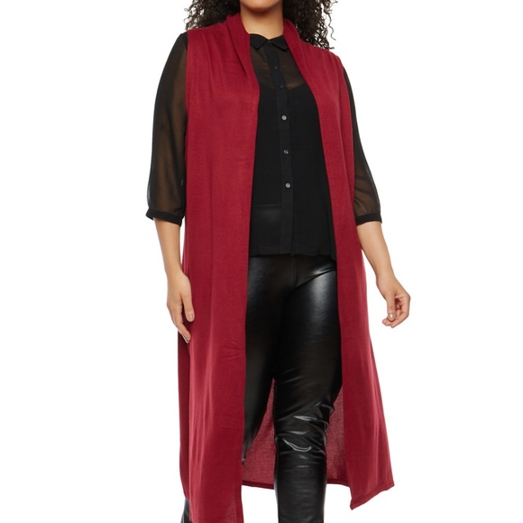 duster vest plus size